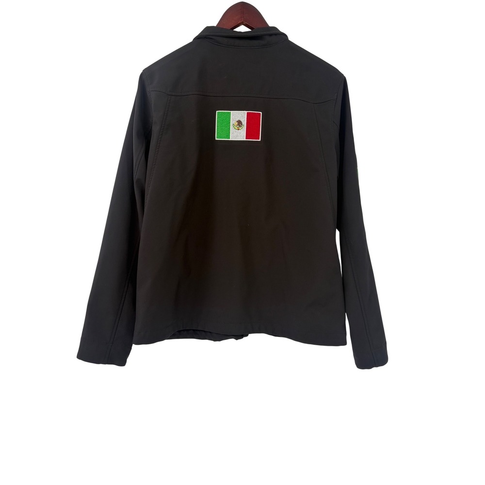 Ariat Black Softshell Jacket Mexico Flag Embroide… - image 2